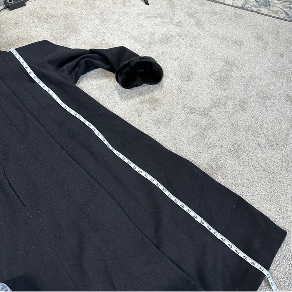 SOLD | Braetan Women’s Vintage Wool Long Coat Hooded Faux Fur Penny Lane Mob - Picture 12 of 15